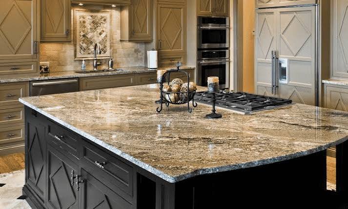 Granite slabs in natural colours
